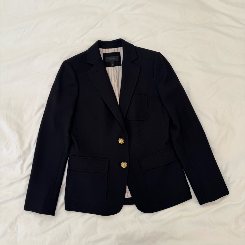 J. Crew black Blazer with Gold Buttons